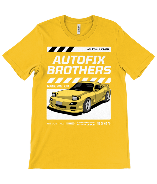 Autofix Bros RX7 T-Shirt White